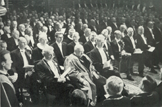 Churchill, æresdoktor ved KU i 1950 Churchill, æresdoktor ved KU i 1950